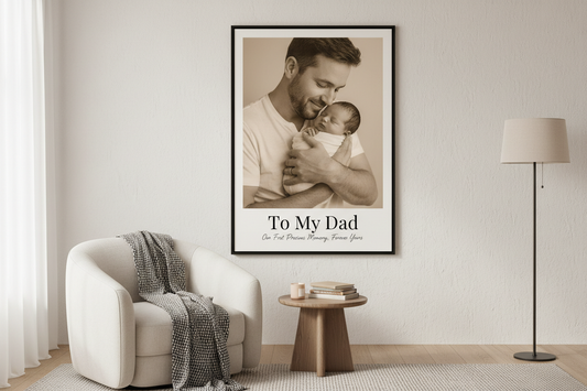 First Father's Day personalized canvas print - Legacy Lane